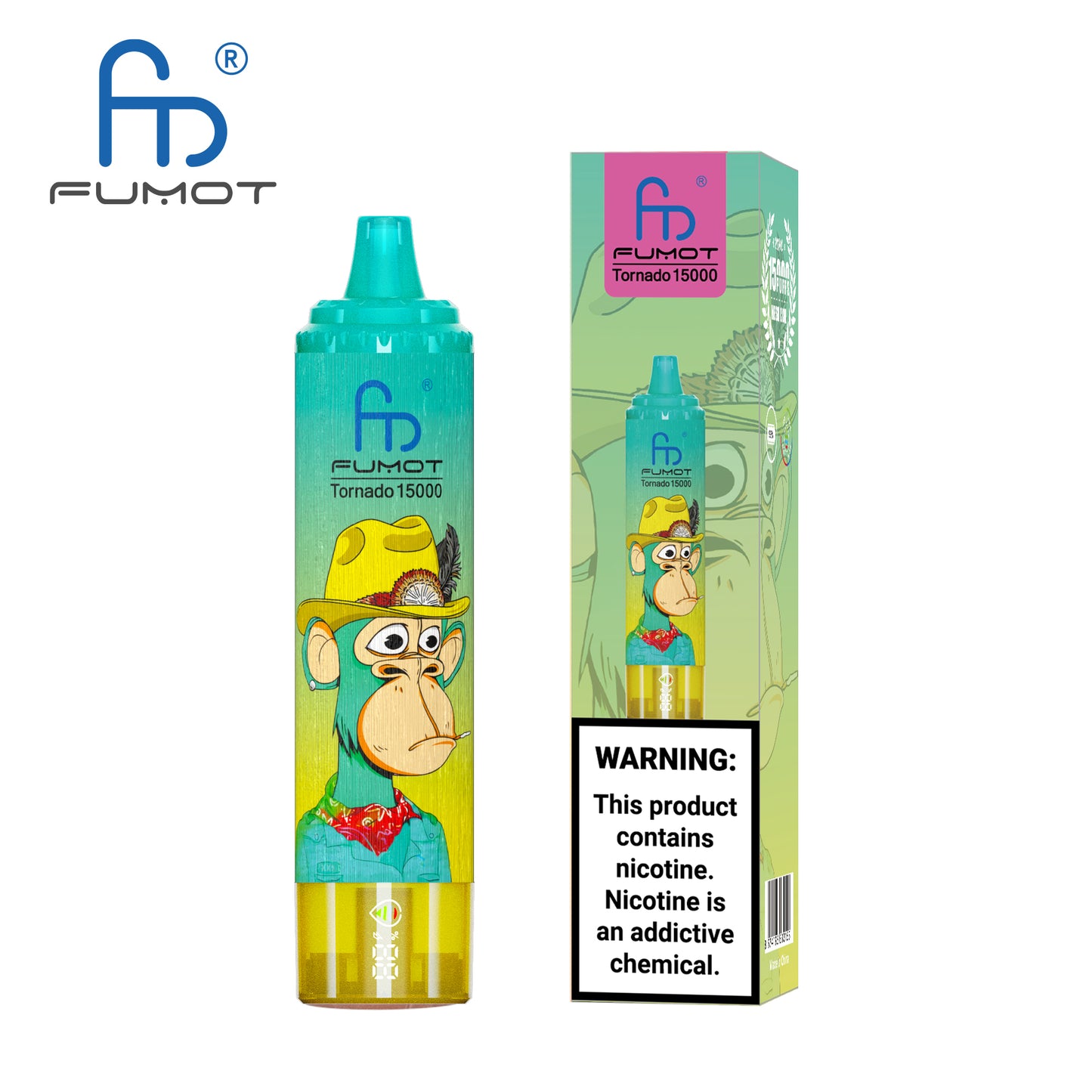 FUMOT RandM Tornado 15000 - Watermelon Ice