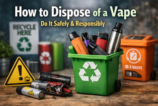 Wie entsorgt man eine Vape After It Dies, Leaks, or Won't Charge