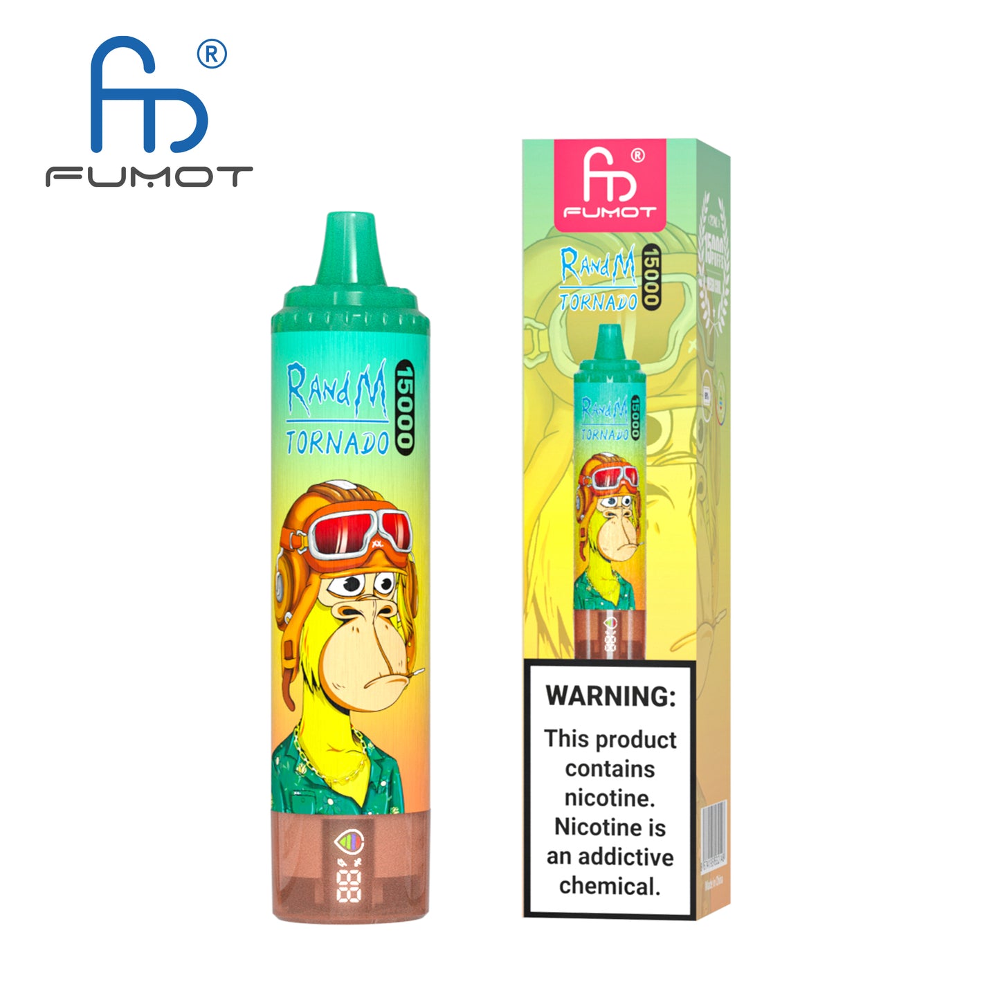 FUMOT RandM Tornado 15000 (10 PCS Pack) - Pineapple Ice 菠萝冰