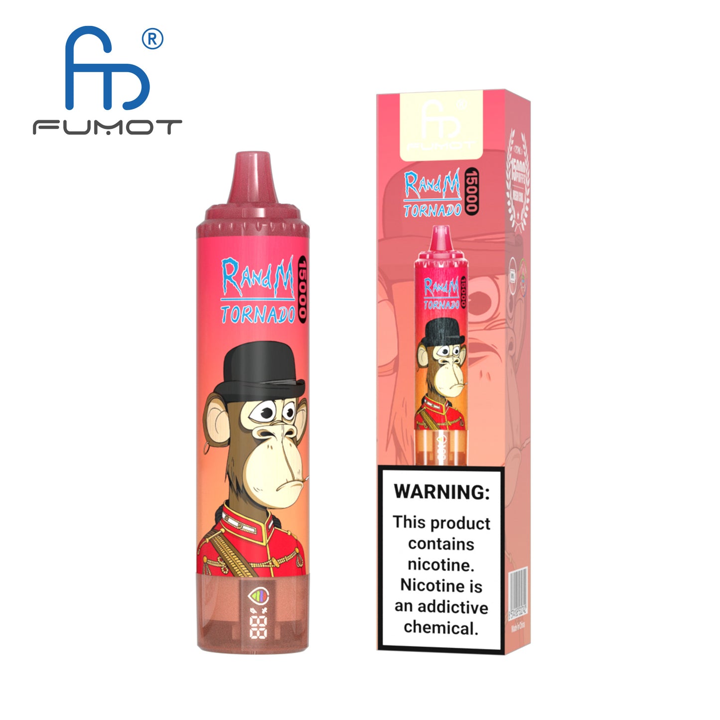 FUMOT RandM Tornado 15000 (10 PCS Pack) - Red Energy Ice 红牛冰