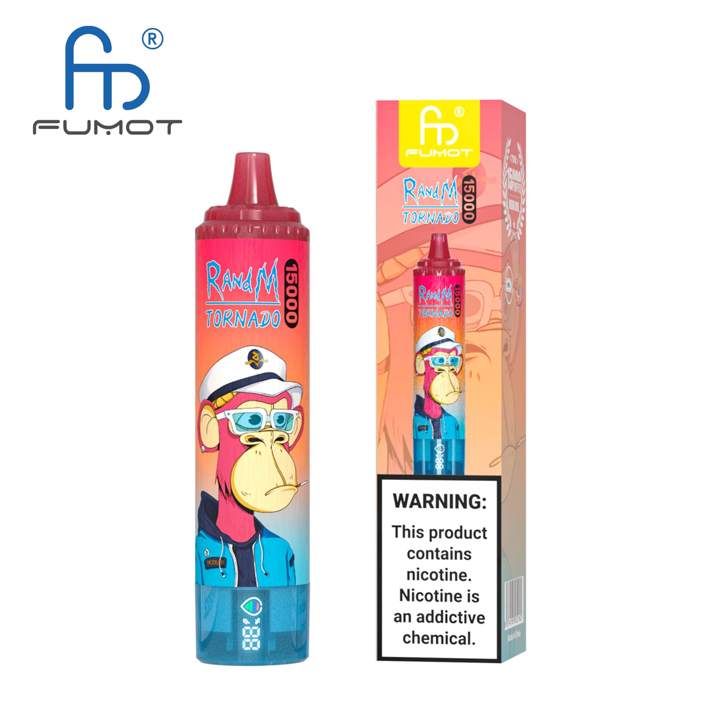 FUMOT RandM Tornado 15000 (10 PCS Pack) - Cherry 樱桃