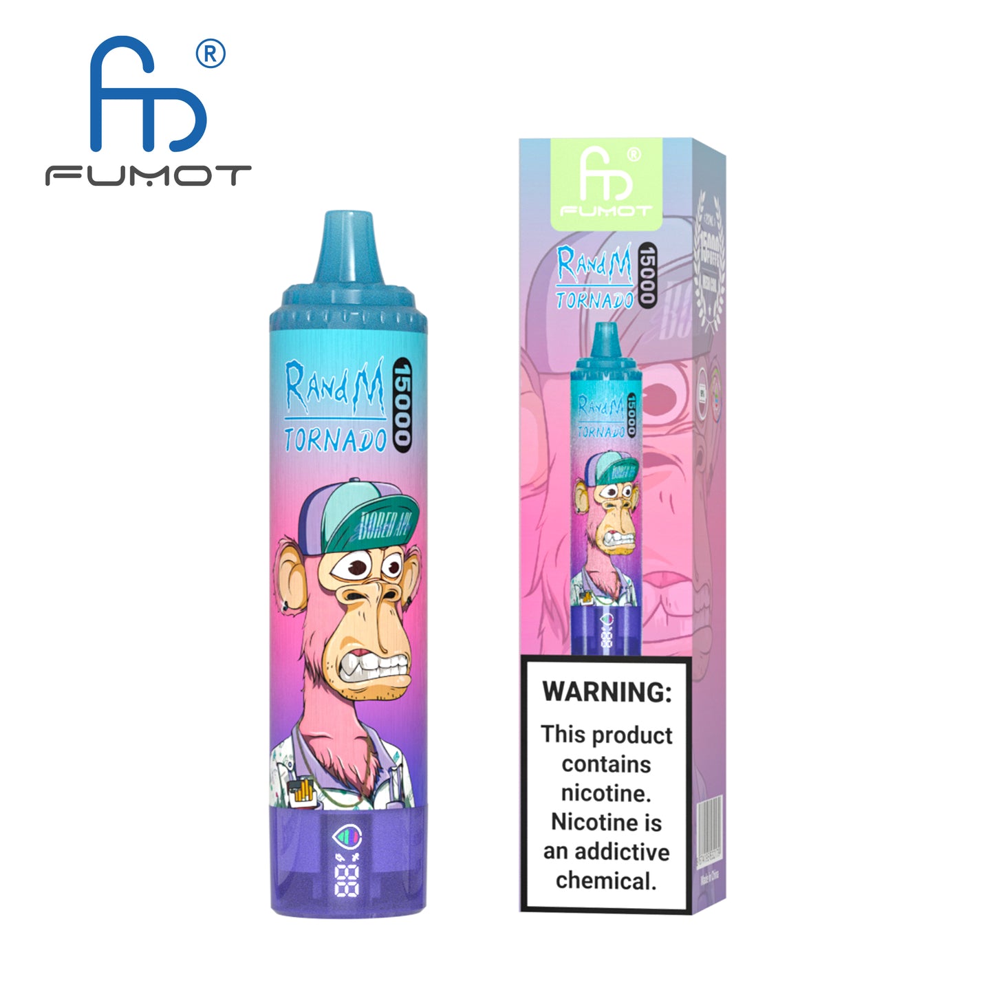 FUMOT RandM Tornado 15000 (10 PCS Pack) - Blueberry Raspberry 蓝莓树莓