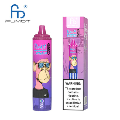 FUMOT RandM Tornado 15000 (10 PCS Pack) - Strawberry Grape 草莓葡萄