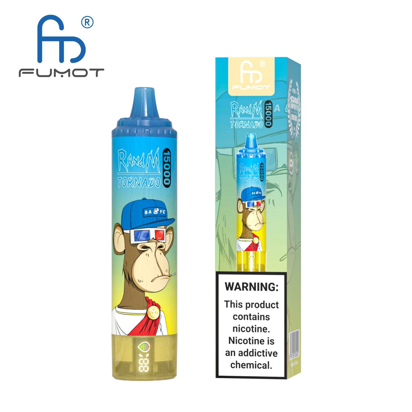 FUMOT RandM Tornado 15000 (10 PCS Pack) - Mr Blue 蓝先生