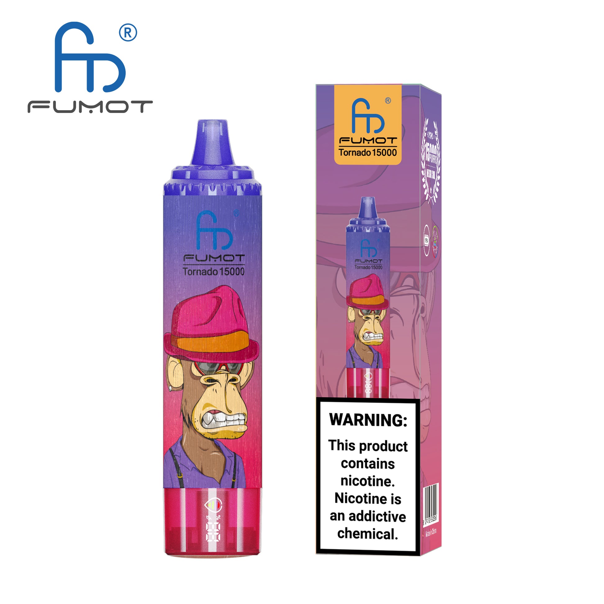 FUMOT RandM Tornado 15000 - Sour Apple