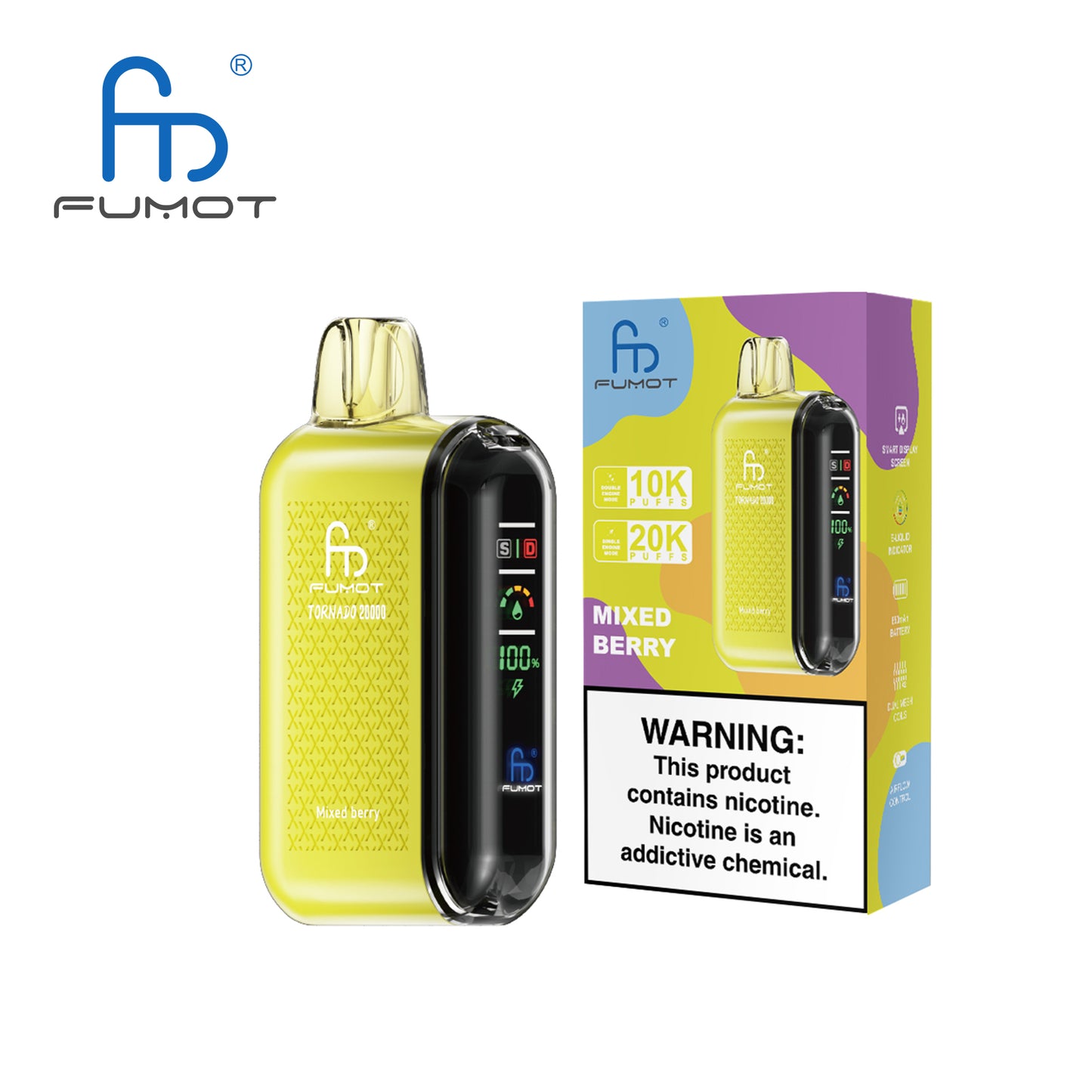 FUMOT Tornado 20000 - Mixed Berry