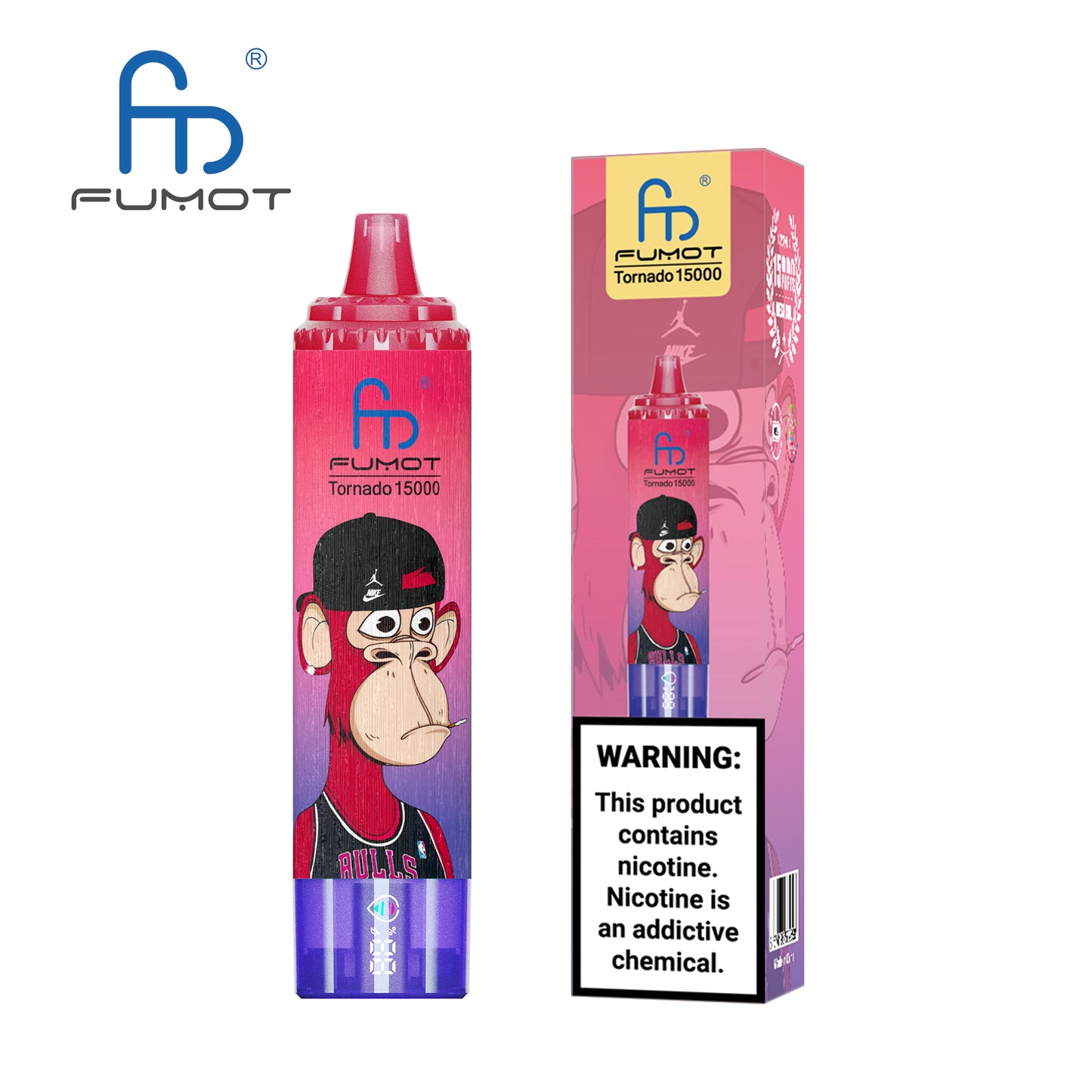 FUMOT RandM Tornado 15000 - Bluesour Raspberry