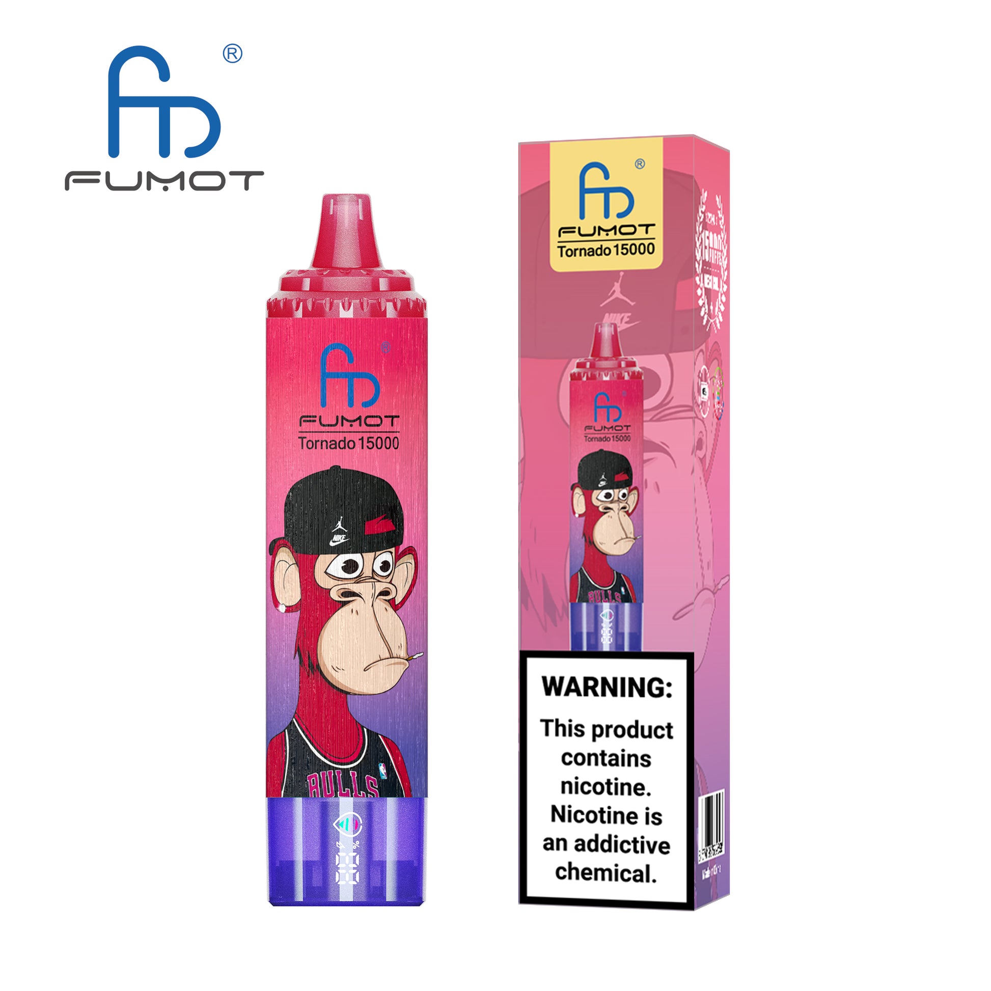 FUMOT RandM Tornado 15000 - Bluesour Raspberry