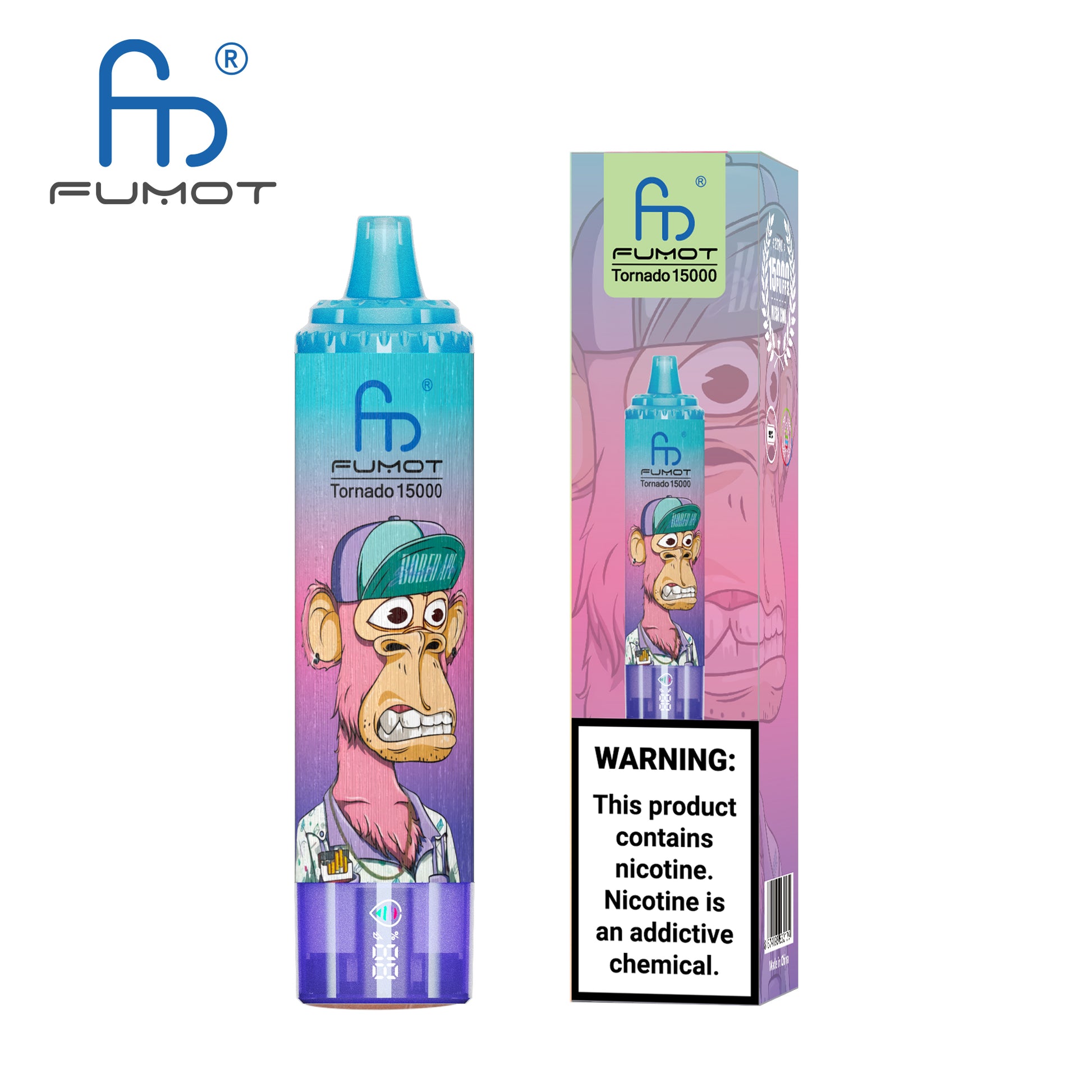 FUMOT RandM Tornado 15000 - Blueberry Raspberry