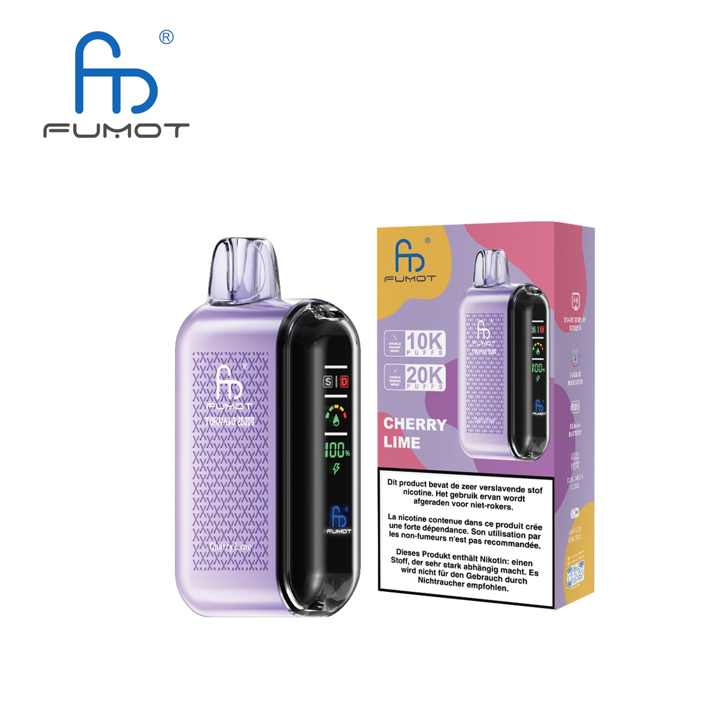 FUMOT Tornado 20000 - Cherry Lime