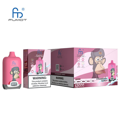 FUMOT Digital Box 12000 (10 PCS Pack) - Strawberry Donut草莓甜甜卷