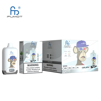 FUMOT Digital Box 12000 (10 PCS Pack) - Cool Mint薄荷冰