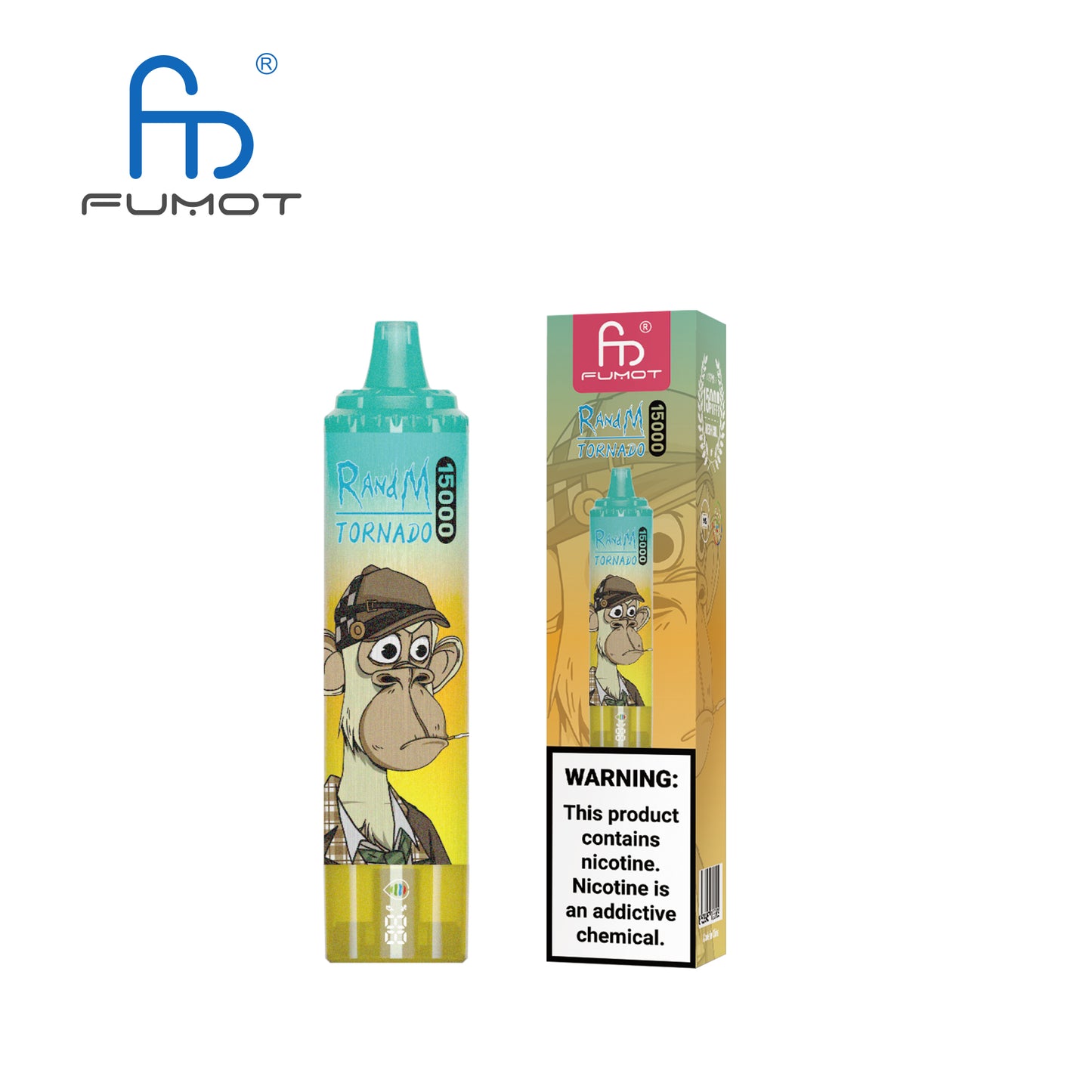 FUMOT RandM Tornado 15000 (10 PCS Pack) - Ice Tea Lemon Ice 冰茶柠檬冰