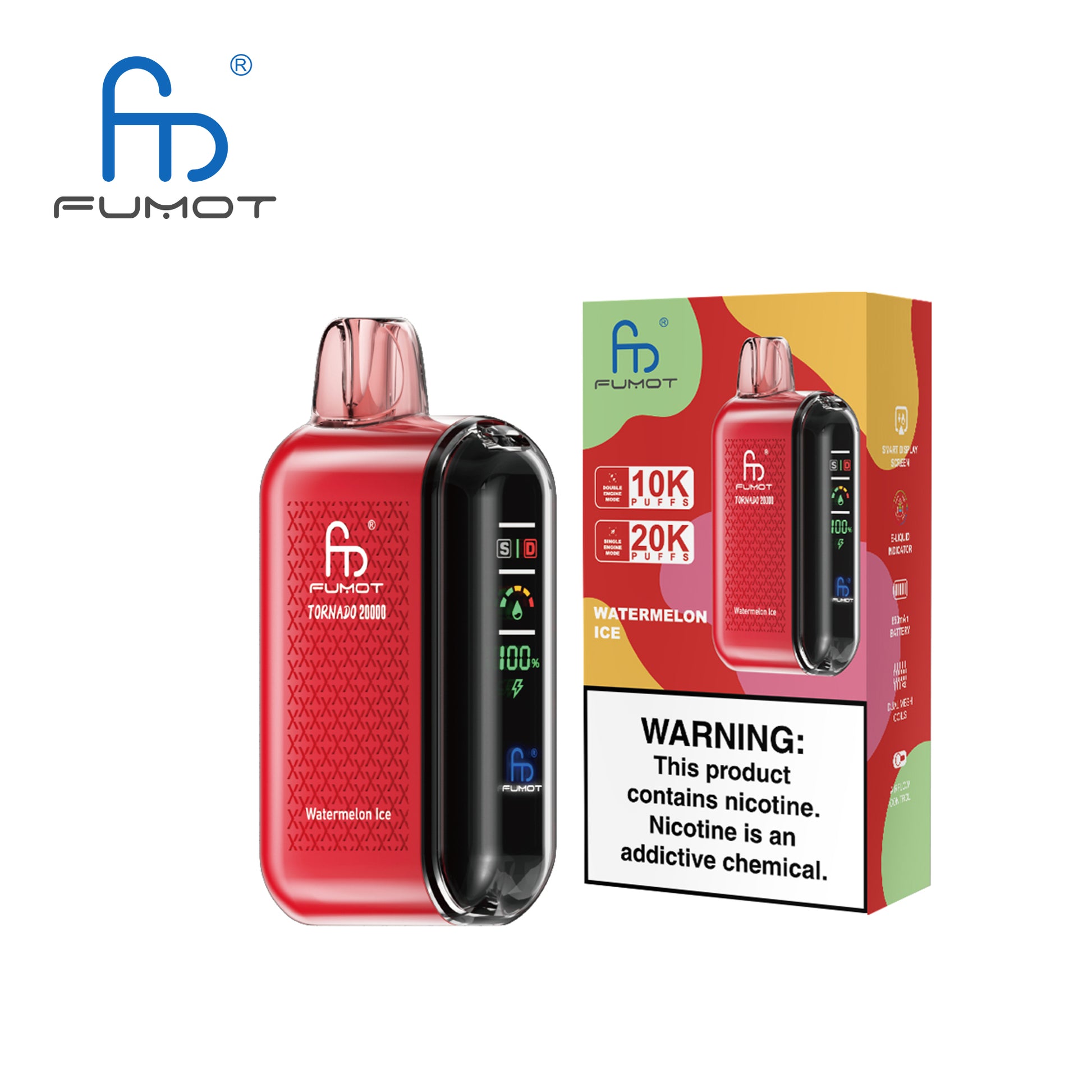FUMOT Tornado 20000 - Watermelon Ice