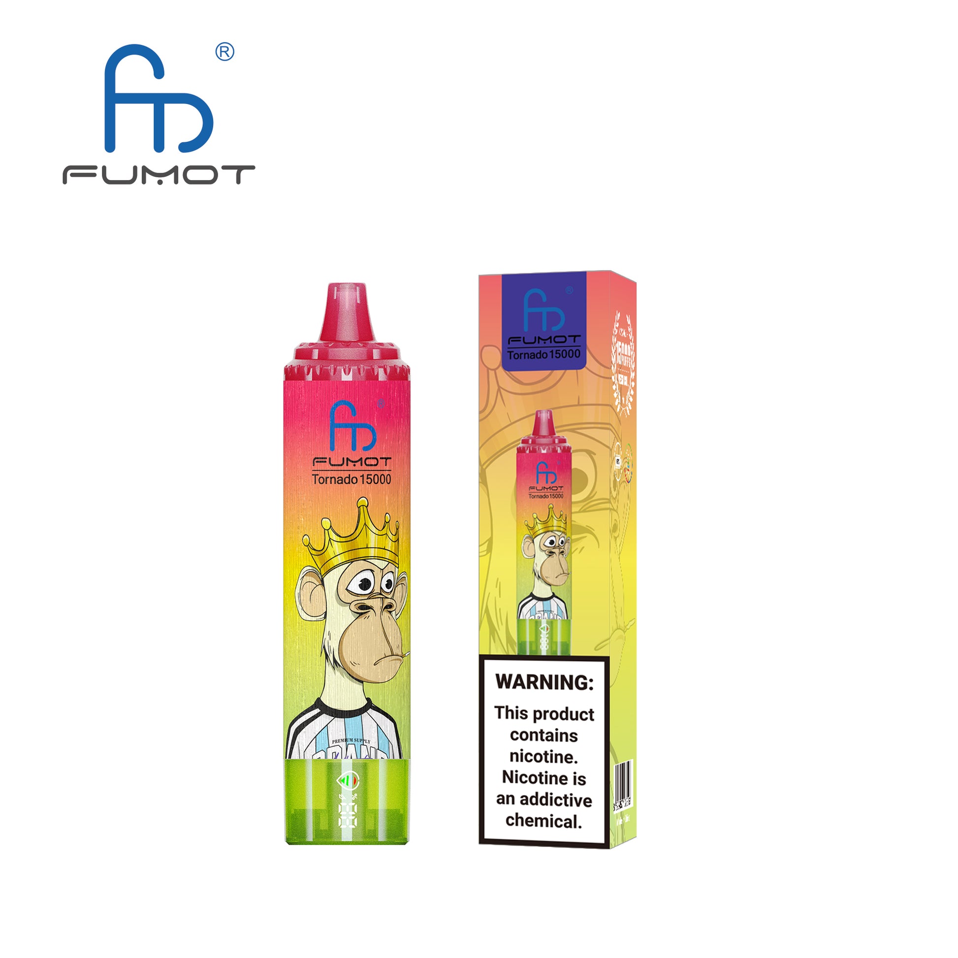 FUMOT RandM Tornado 15000 - Ice Tea Peach Ice