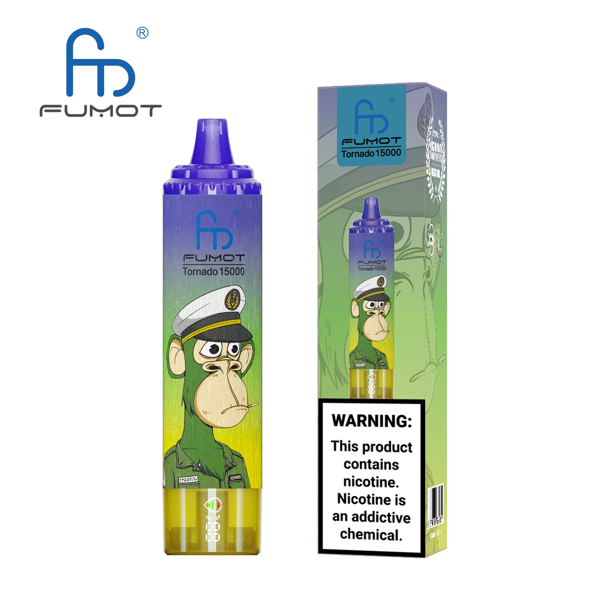 FUMOT RandM Tornado 15000 - Blueberry Pomegranate