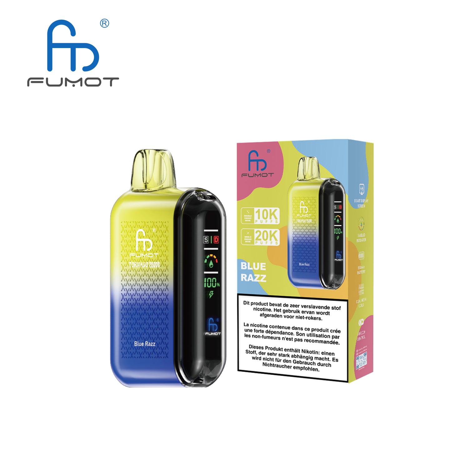 FUMOT Tornado 20000 - Blue Razz