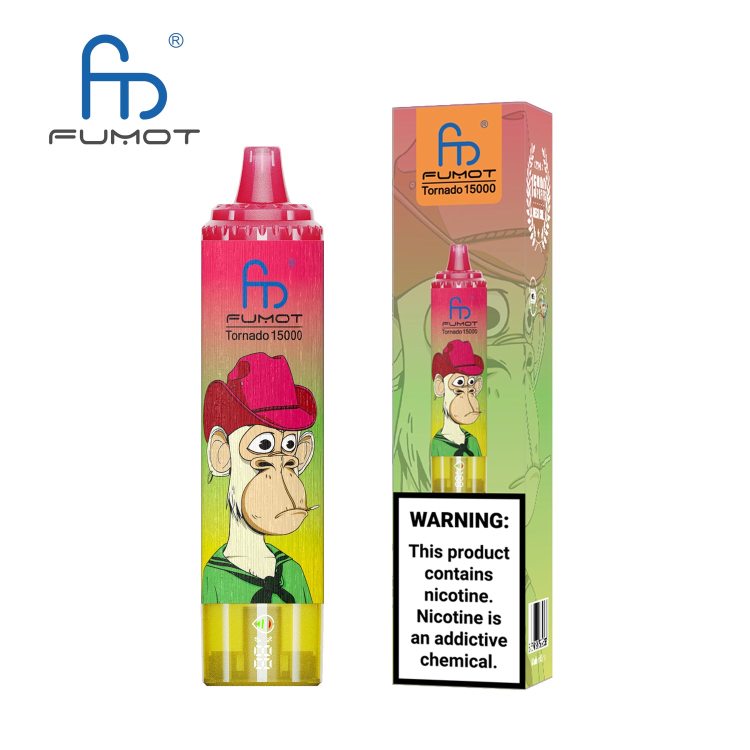 FUMOT RandM Tornado 15000 - Apple Peach Pear