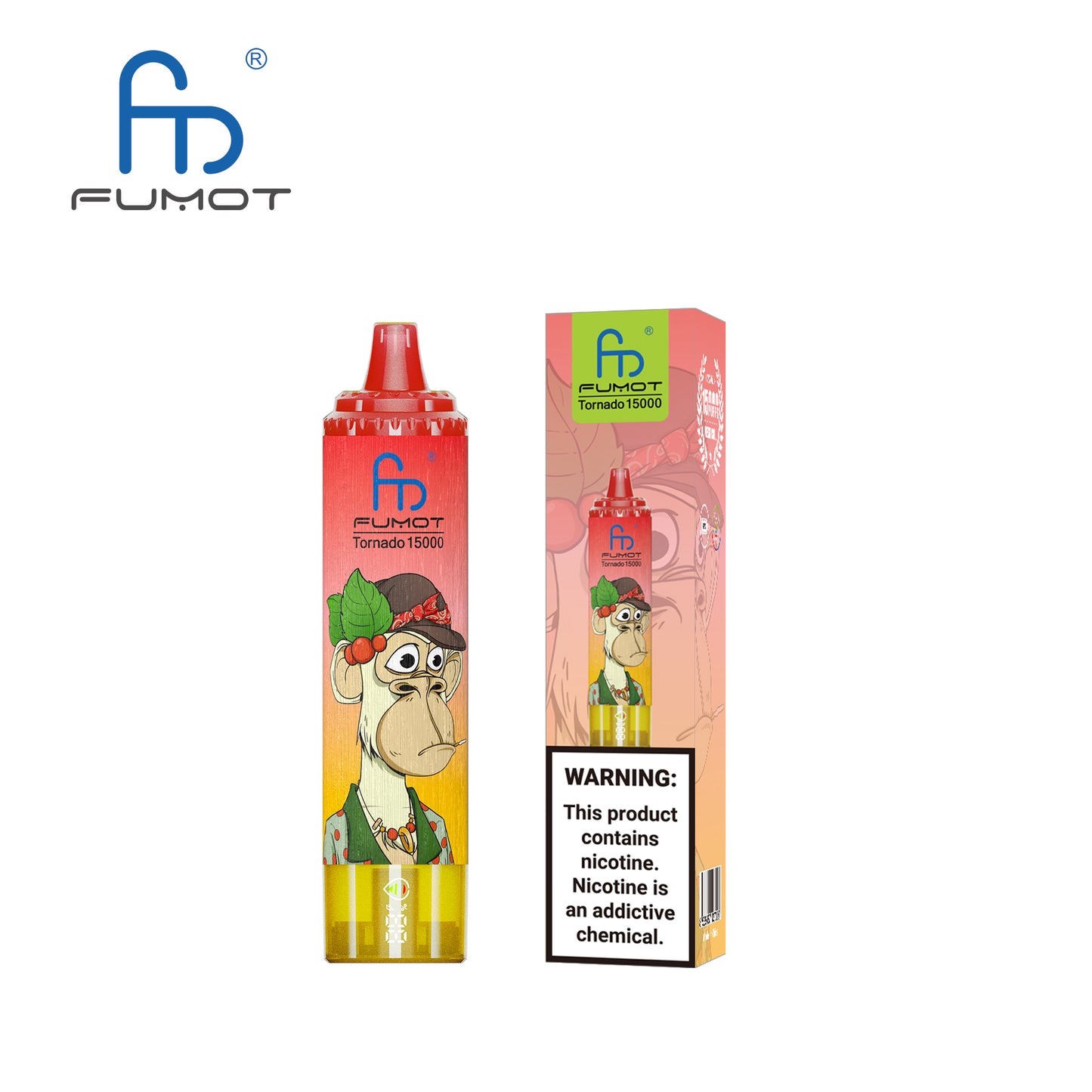 FUMOT RandM Tornado 15000 - Fizzy Cherry