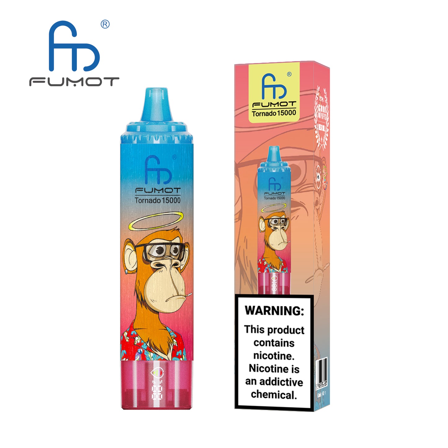 FUMOT RandM Tornado 15000 - Blue Razz Cherry