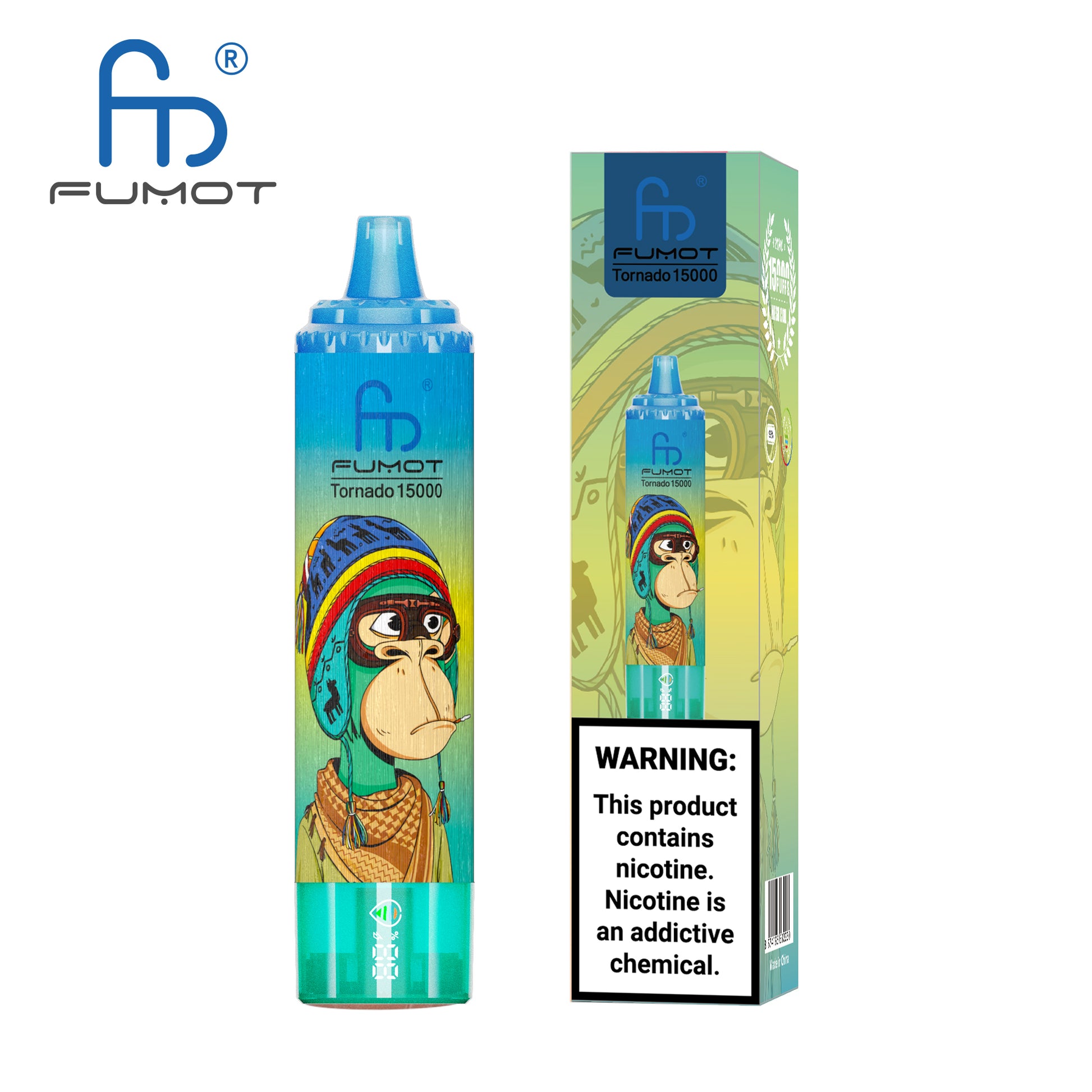 FUMOT RandM Tornado 15000 - Blue Razz Lemonade