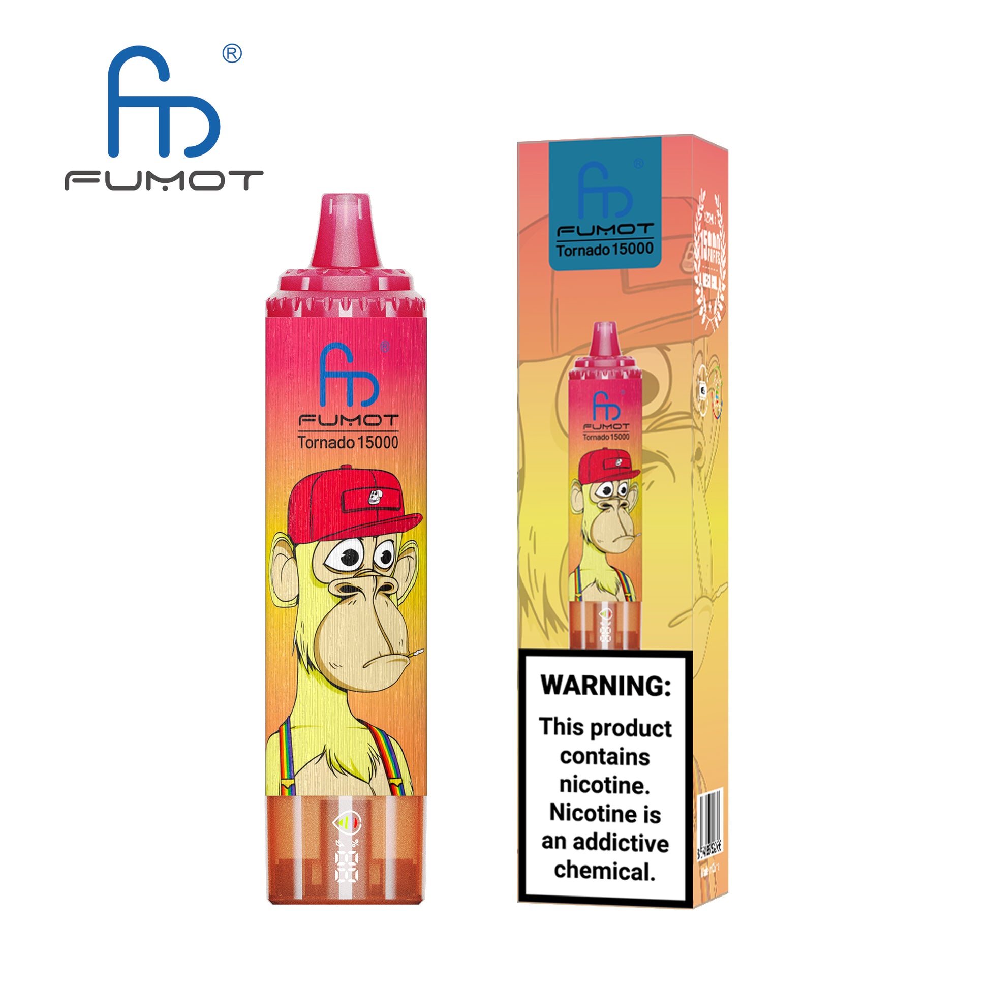 FUMOT RandM Tornado 15000 - Strawberry Red Bull