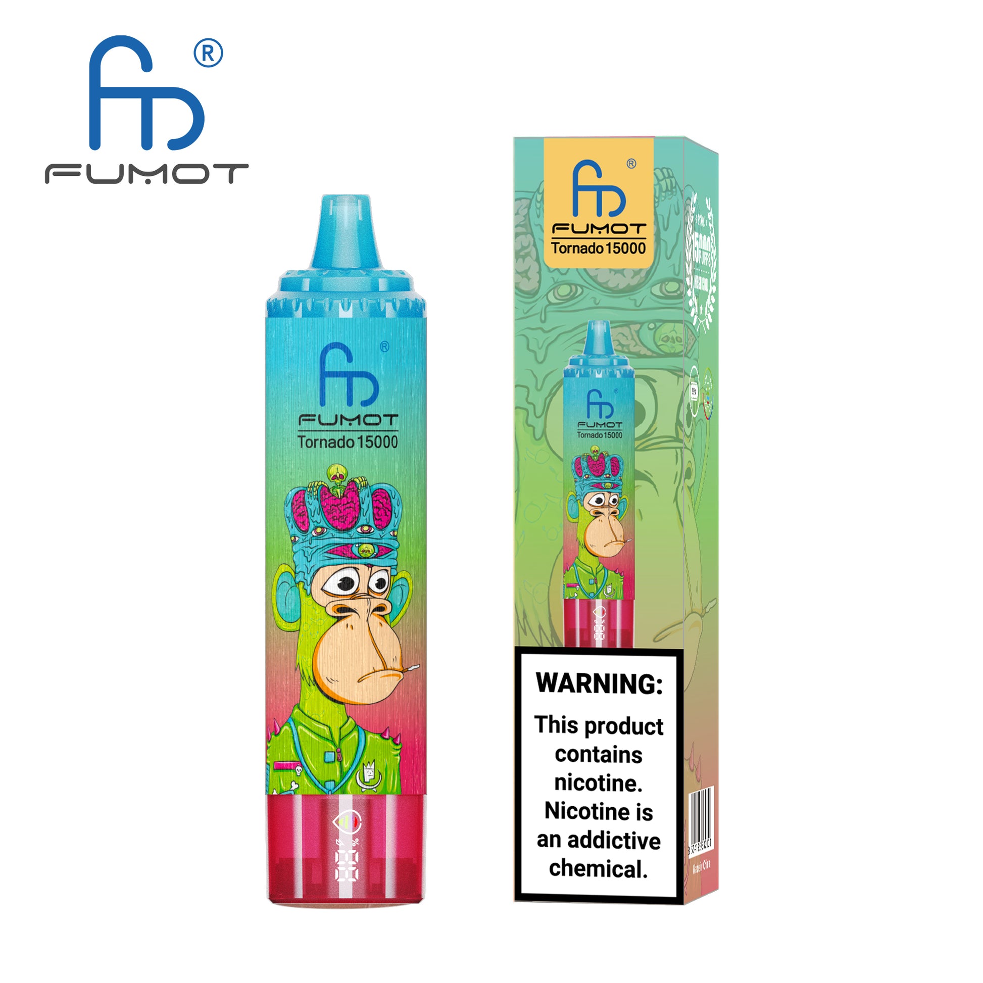 FUMOT RandM Tornado 15000 - Strawberry Watermelon