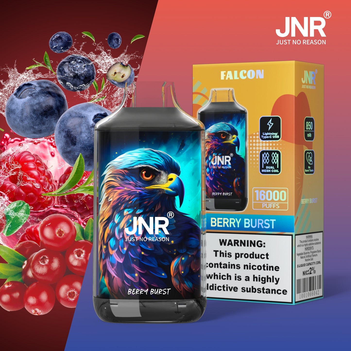 JNR Falcon 16000 - Berry Burst