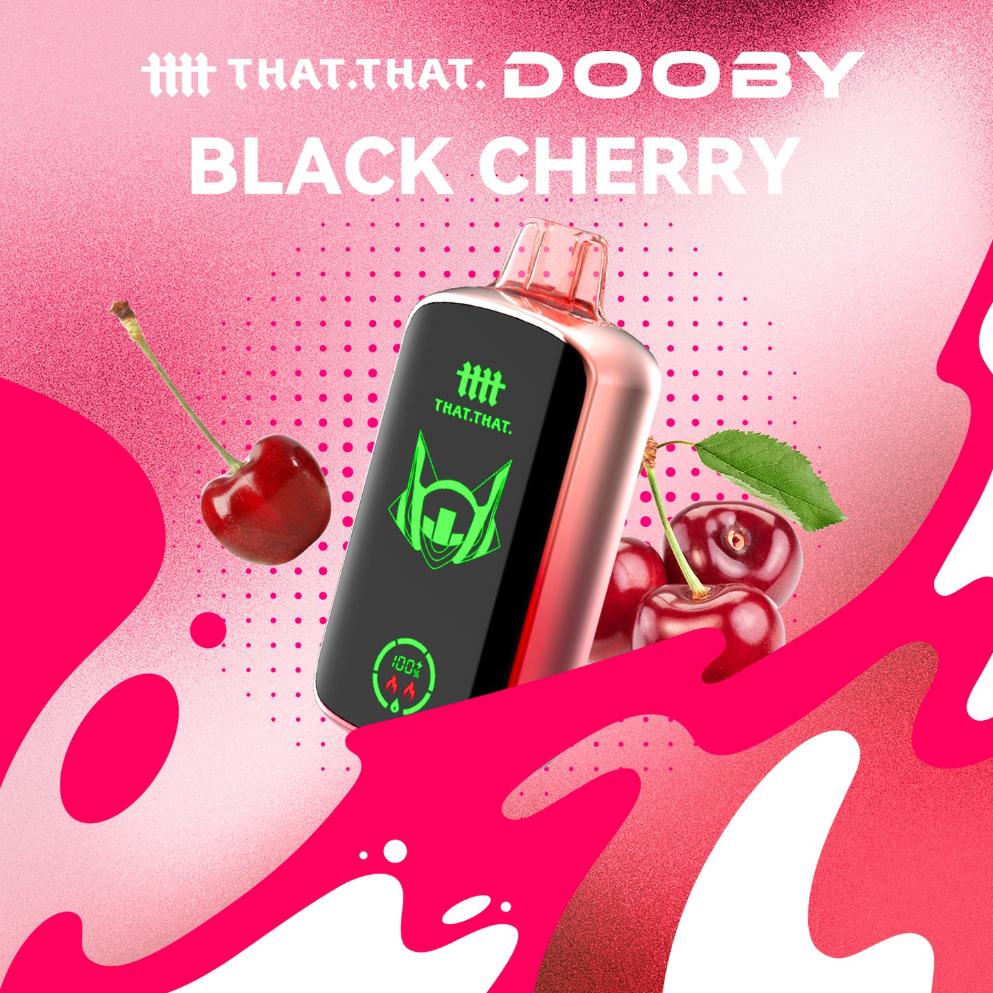 Black Cherry THATTHAT Dooby 18000 Disposable
