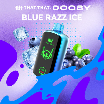 Blue Razz Ice THATTHAT Dooby 18000 Disposable
