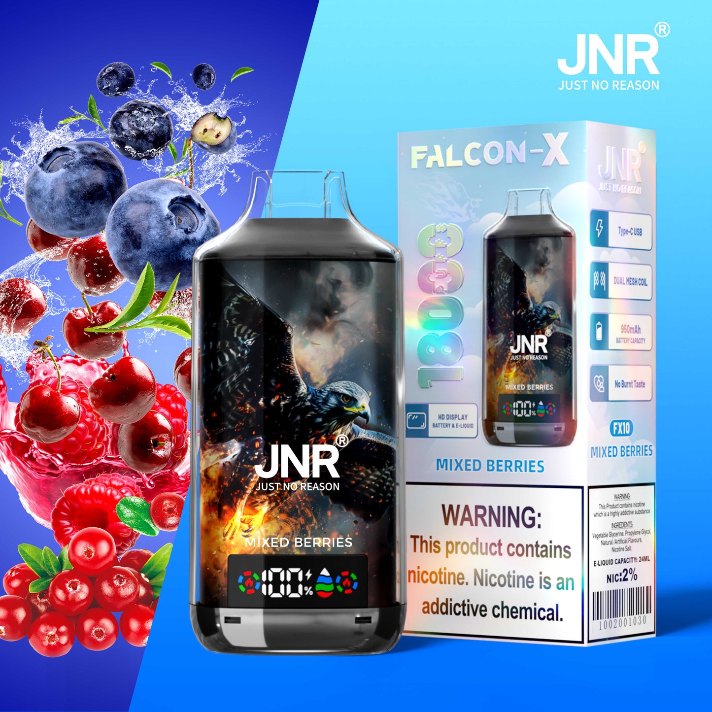 JNR Falcon-X 18000 - Mixed Berries