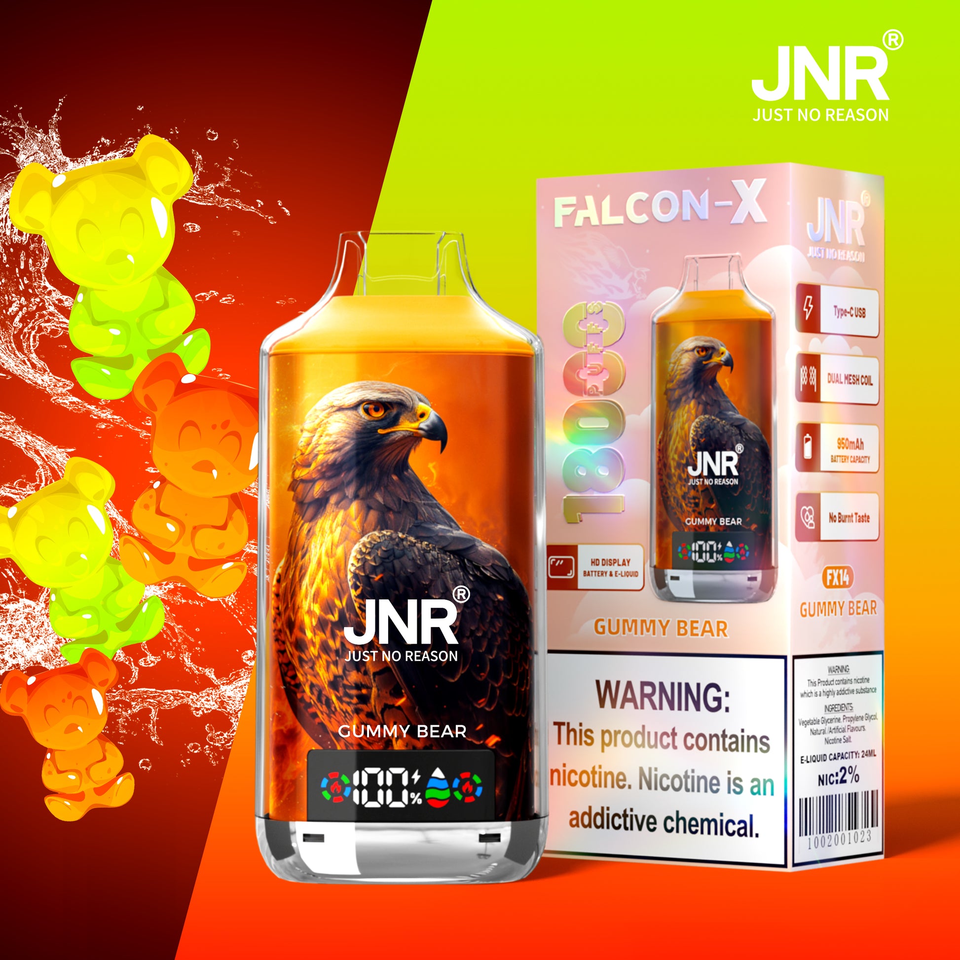 JNR Falcon-X 18000 - Gummy Bear