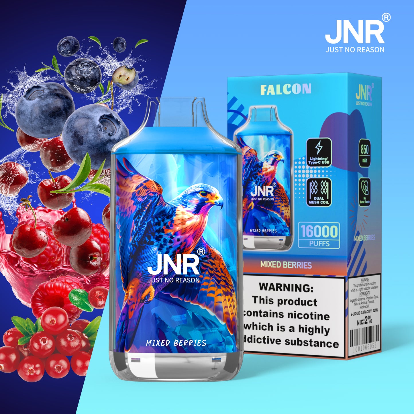 JNR Falcon 16000 - Mixed Berries