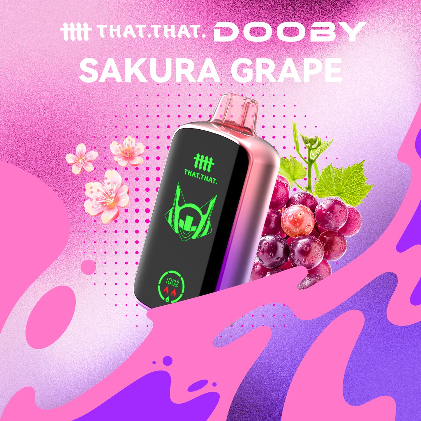 Sakura Grape THATTHAT Dooby 18000 Disposable