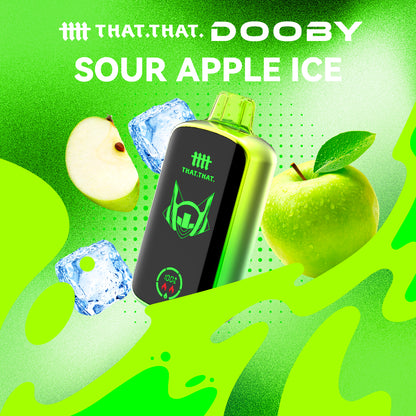 Sour Apple Ice THATTHAT Dooby 18000 Disposable