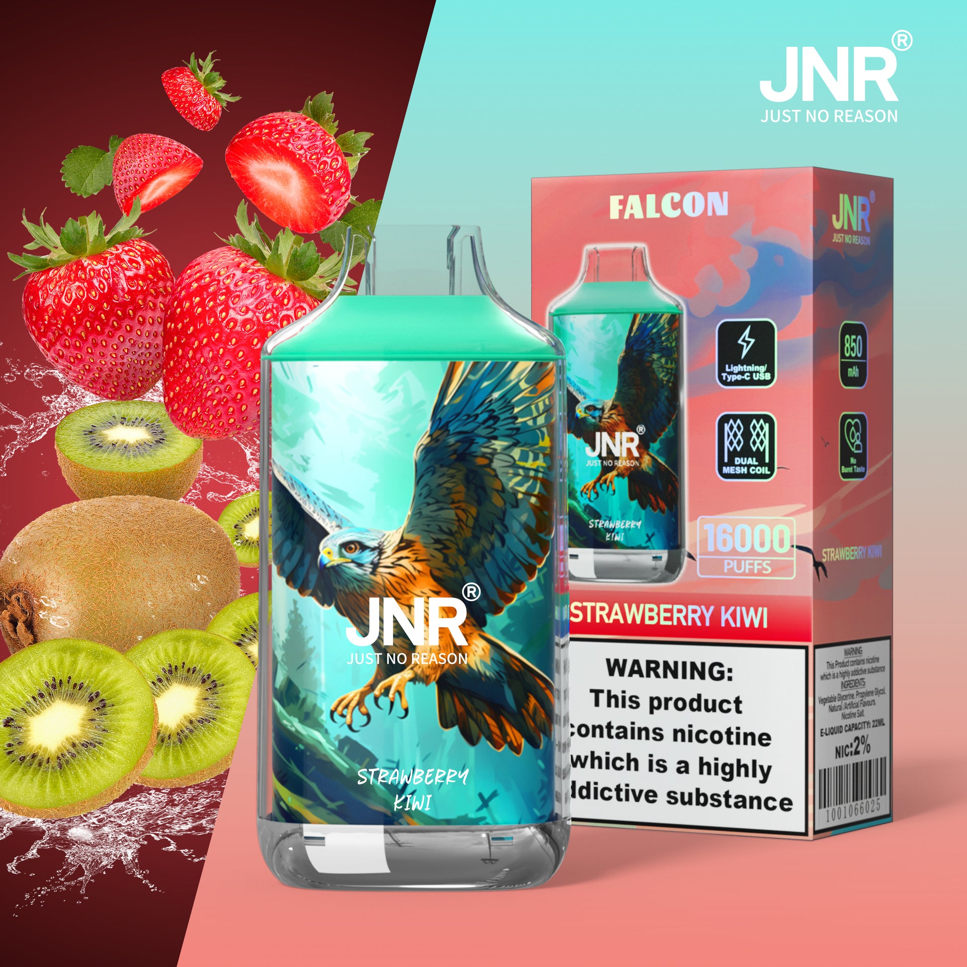 JNR Falcon 16000 - Strawberry Kiwi