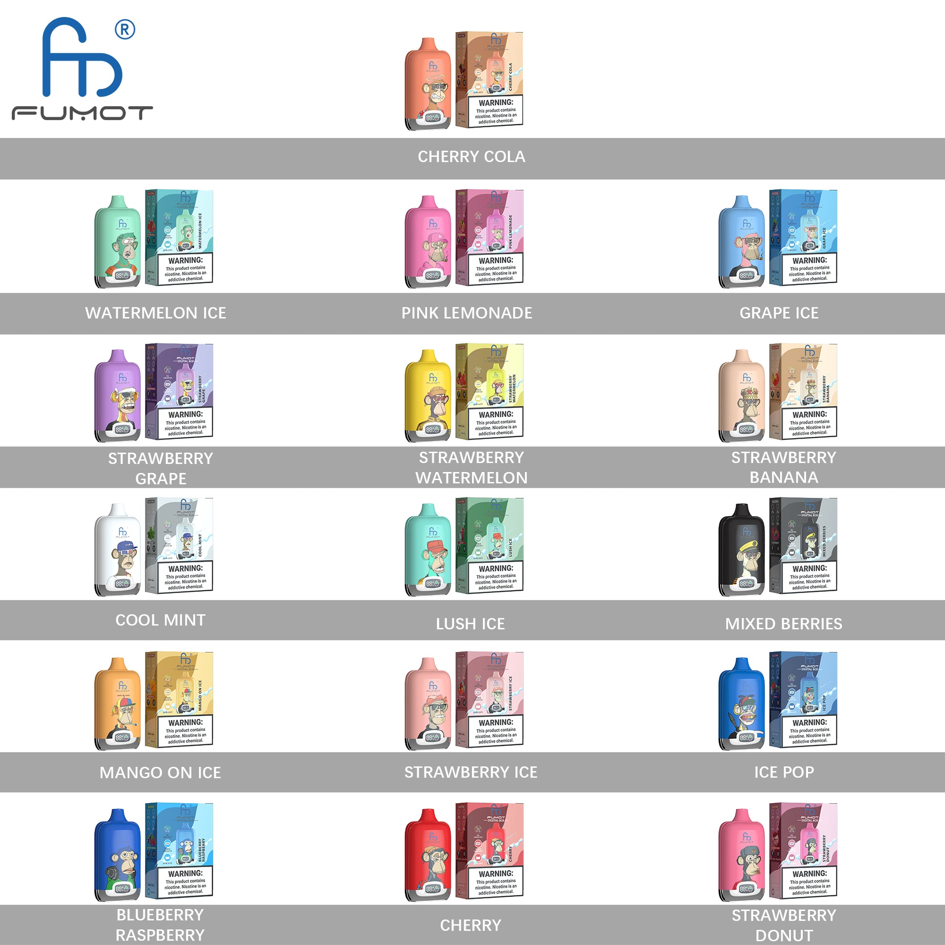 FUMOT Digital Box 12000 (10 PCS Pack) product image